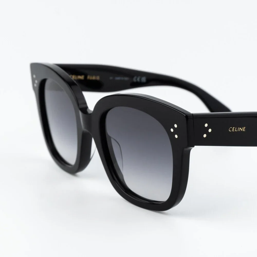 Celine 3 DOTS Women Sunglasses Black Grey Gradient Cl4002UN 01B NEW AUTHENTIC - Picture 5 of 13